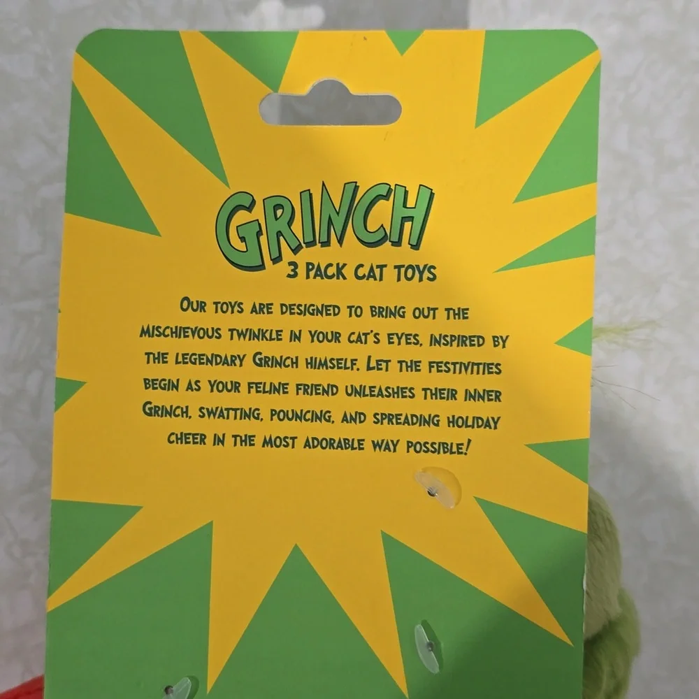 Grinch Christmas‎ Cat Toys NWT
